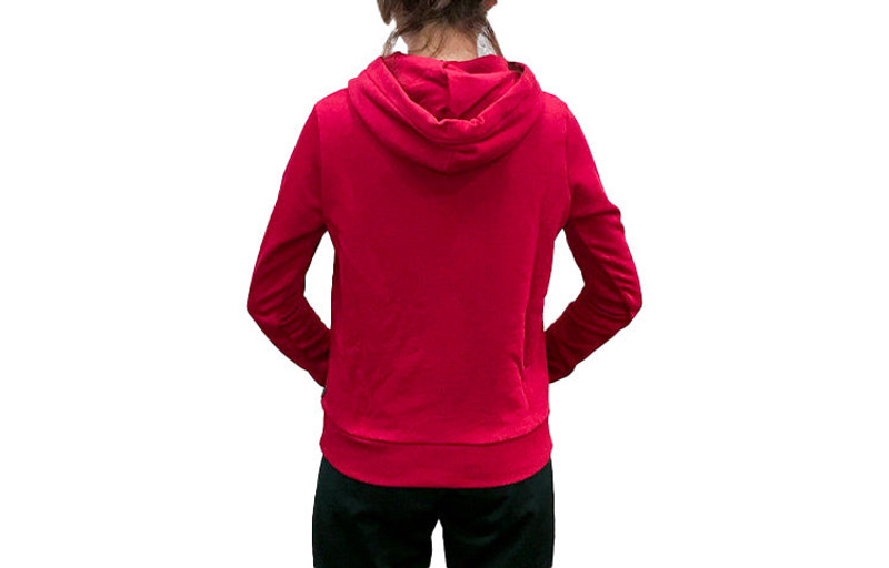 Converse (WMNS) Converse Star Chevron Embroidered Pullover Hoodie 'Red' 10008923-A10 outlook
