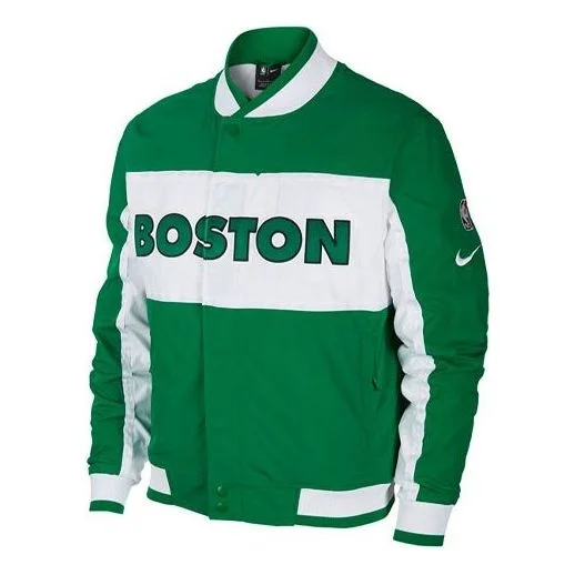 Nike NBA Boston Celtics Basketball Colorblock Sports Cardigan Jacket Green AQ8128-312 - 1