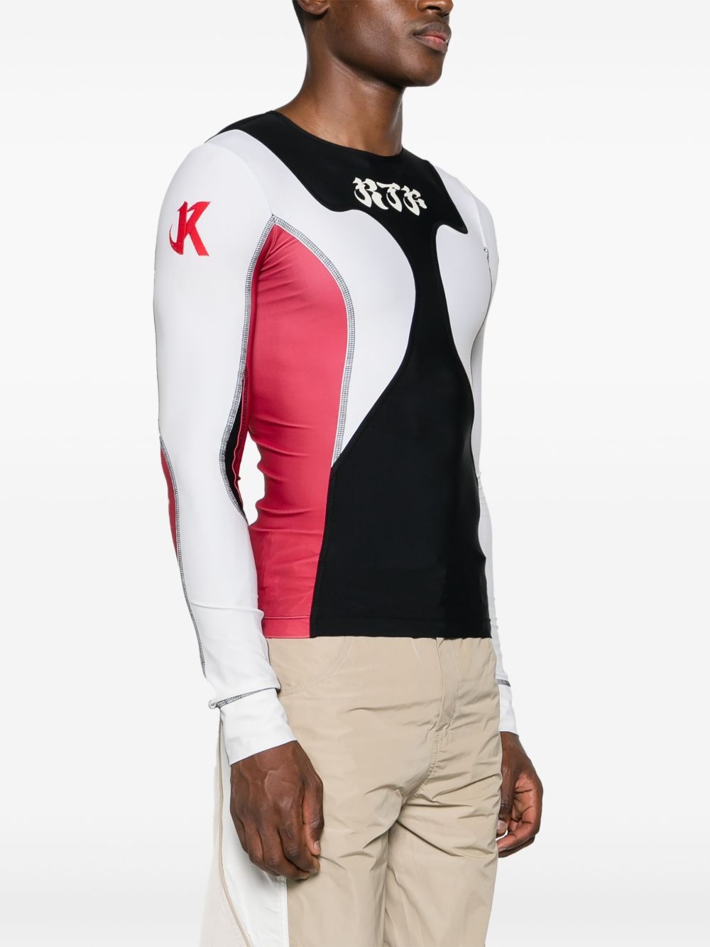 Rider colour-block jersey T-shirt - 4