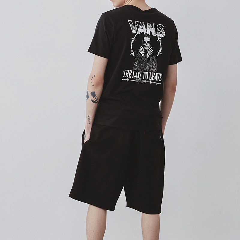Vans Back Printing Short Sleeve Couple Style Black VN0A4P5ABLK - 4