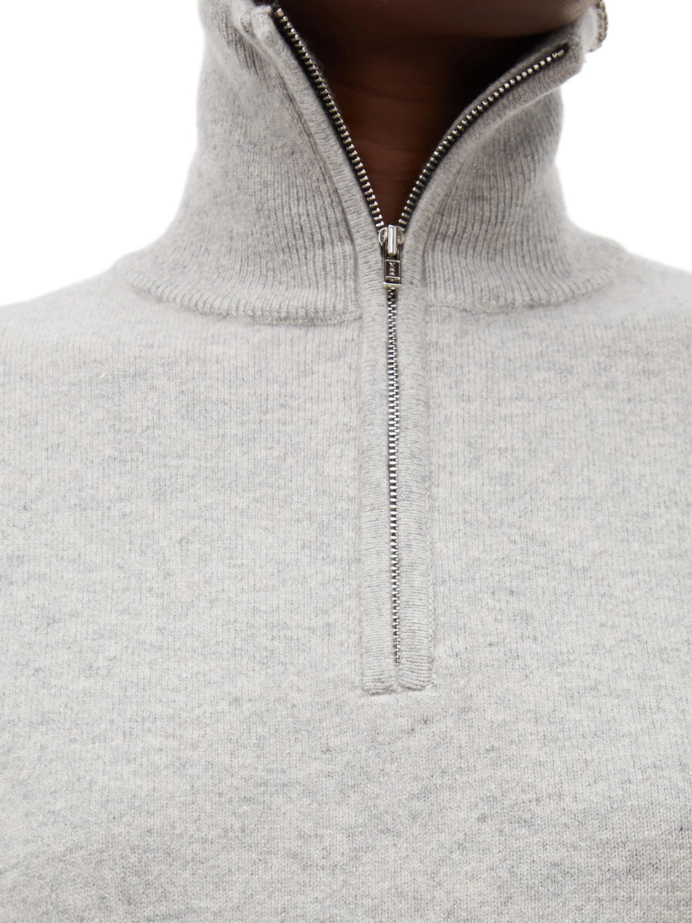 No. 102 Here half-zip stretch-cashmere sweater - 4