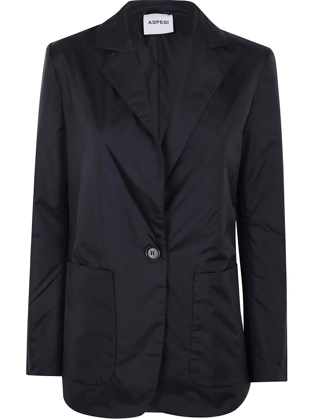 patch-pocket single-breasted blazer - 1