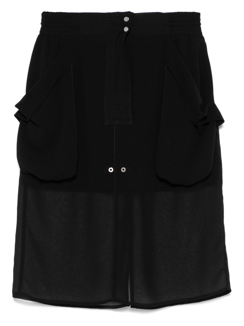 sheer-panels midi skirt 1