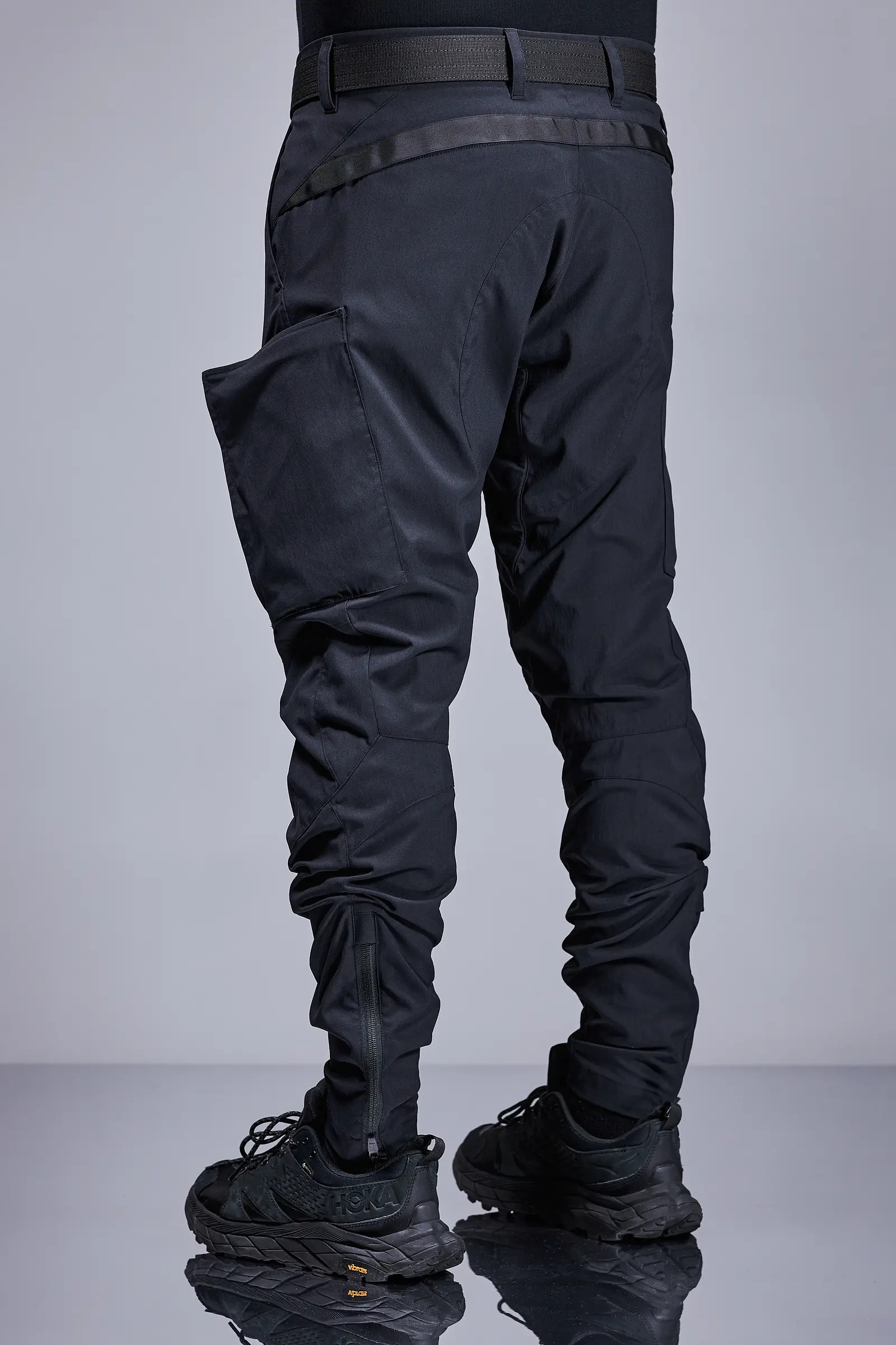 P10A-M Nylon Stretch  Articulated Cargo Pant Black - 11