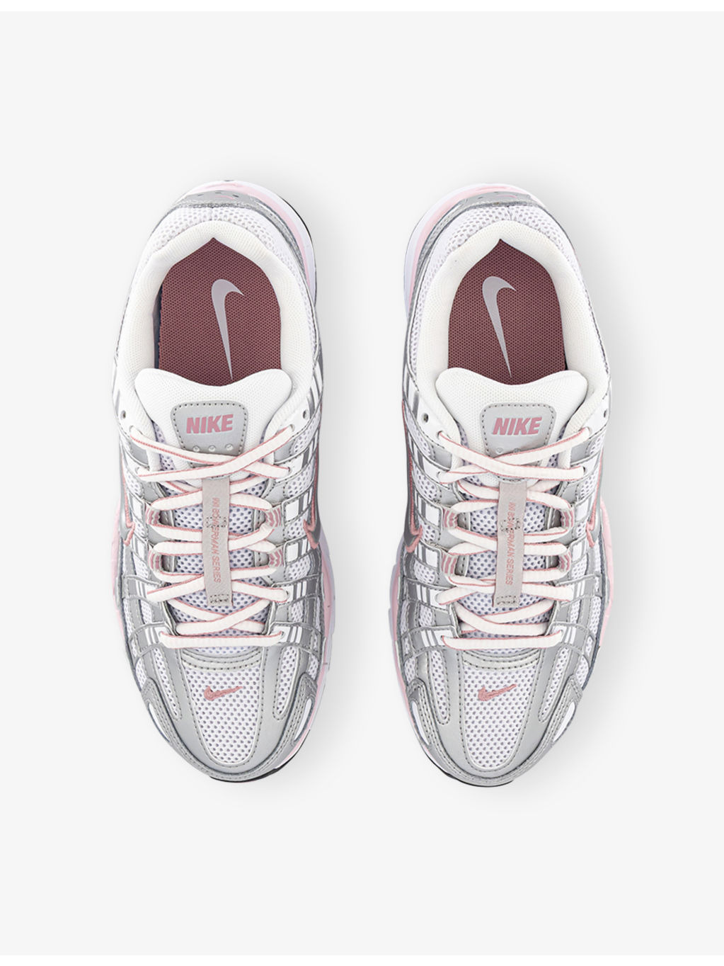 P-6000 Leather and Mesh Trainers - 2