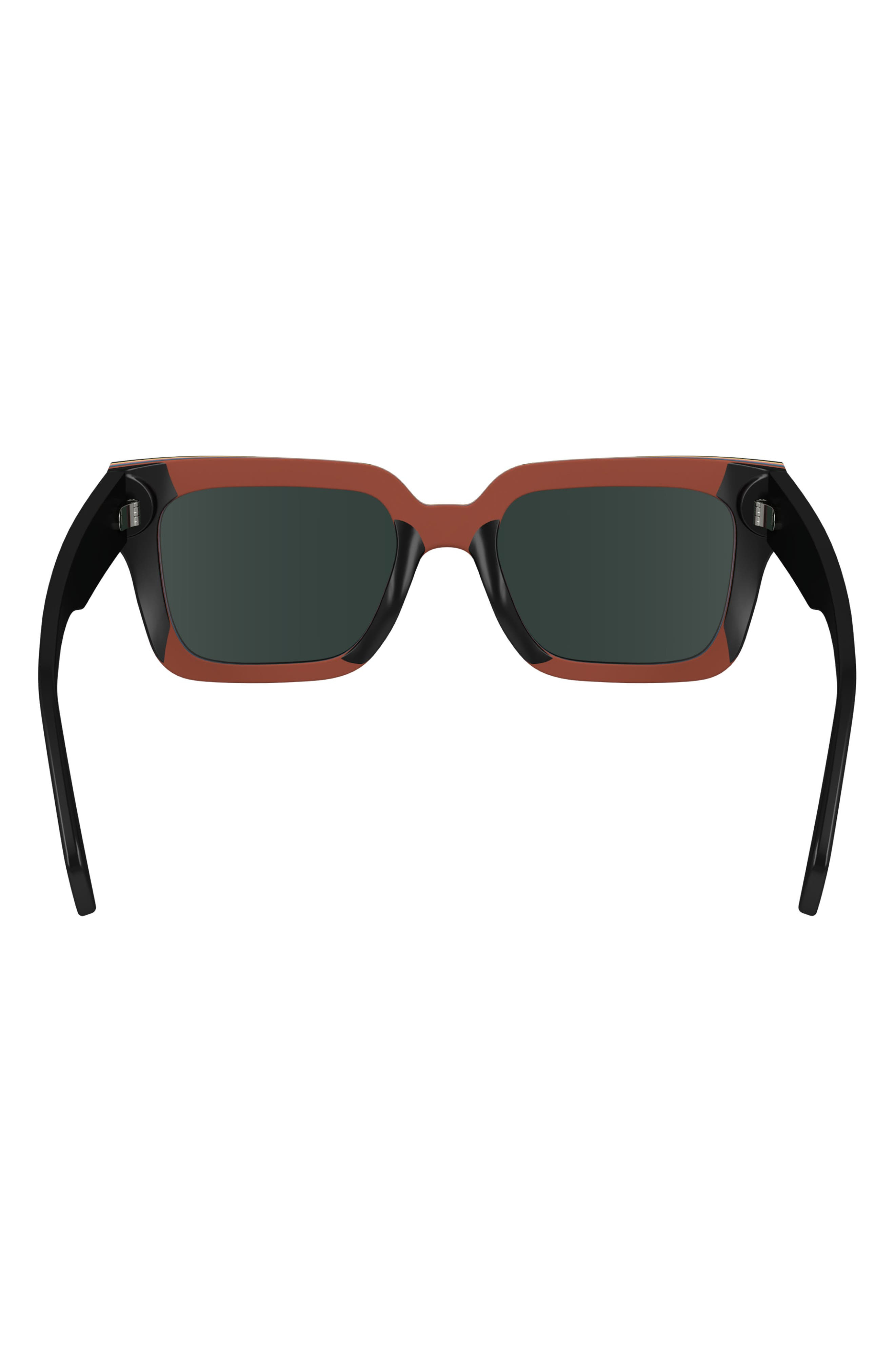 Paul Smith Kenton 52mm Rectangular Sunglasses in Black Multi-Stripe at Nordstrom - 4