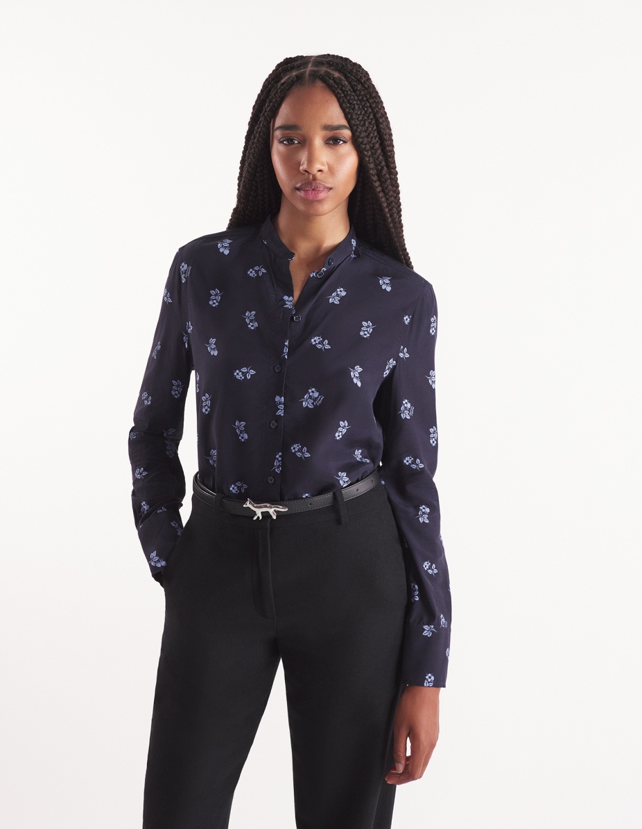STAND COLLAR SHIRT - 3