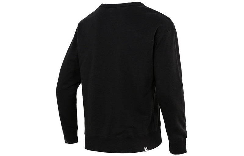 PUMA PUMA Pocket Small Label Sports Knit Round Neck Pullover Black 533036-01 outlook
