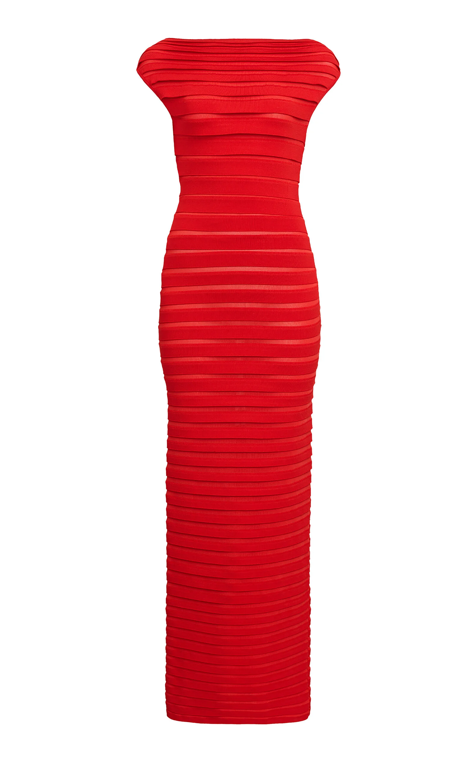 Striped Midi Dress red - 1