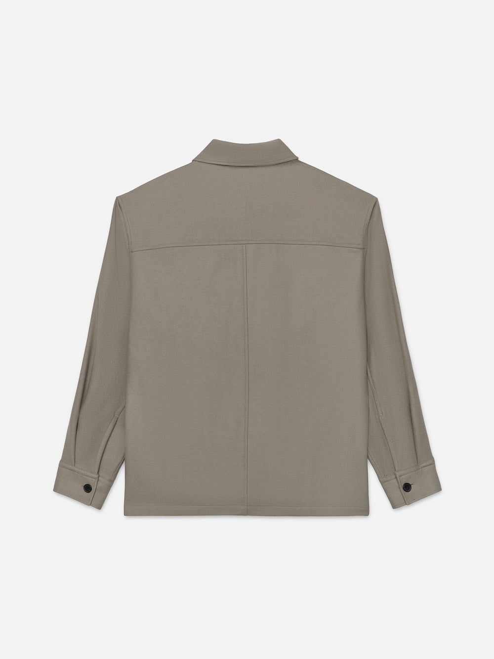 Wool Overshirt in Stone Beige - 3