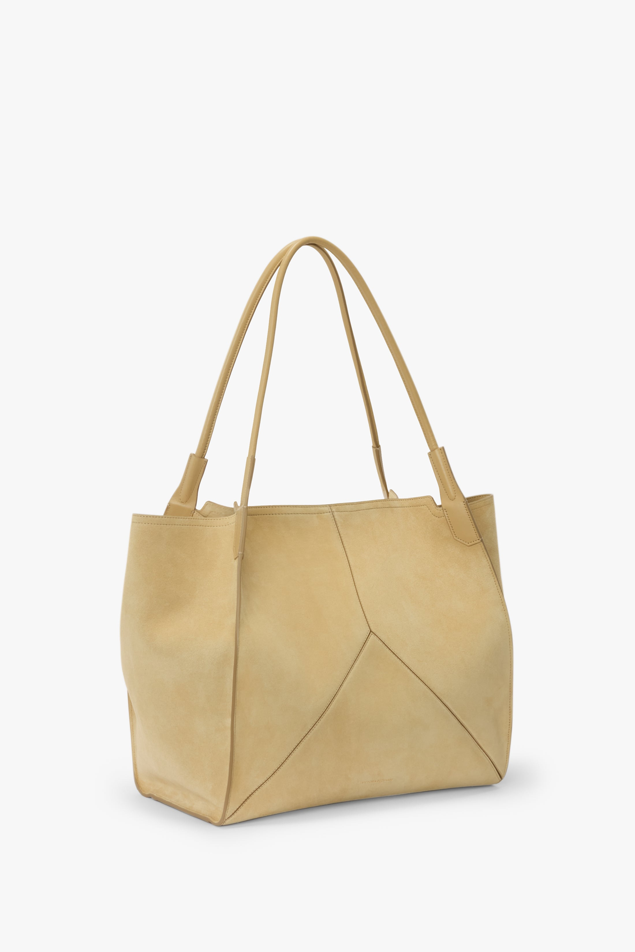 Victoria Tote In Sand Suede - 2