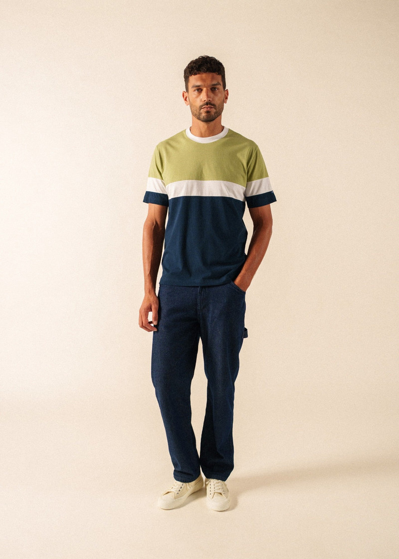 PEYO Color Block Cotton T-Shirt 1