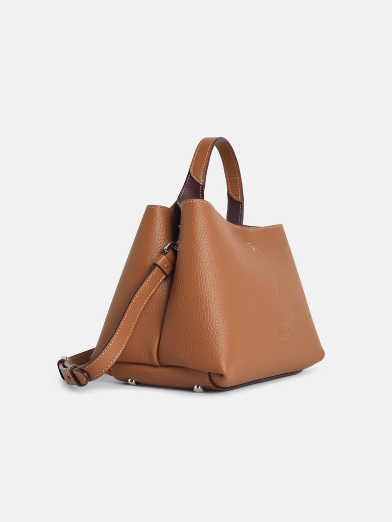 Tod's MICRO BAG IN NATURAL BROWN LEATHER outlook