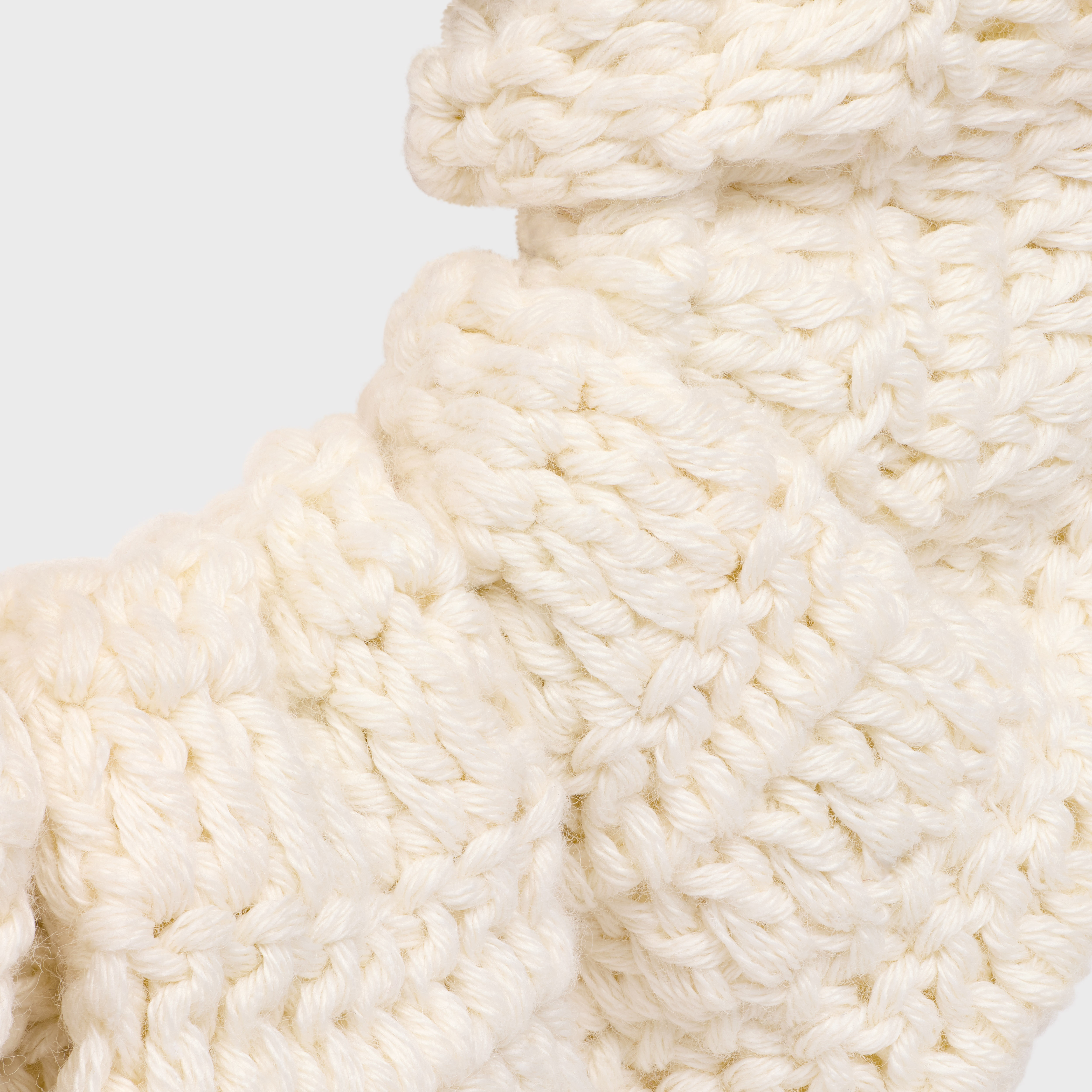 Celine Scrunchy Crochet in Cotton and Brass with Gold finish - 3