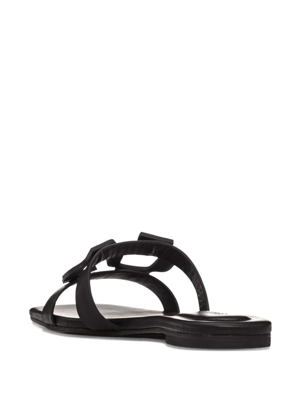monogram-detail flat sandals - 3