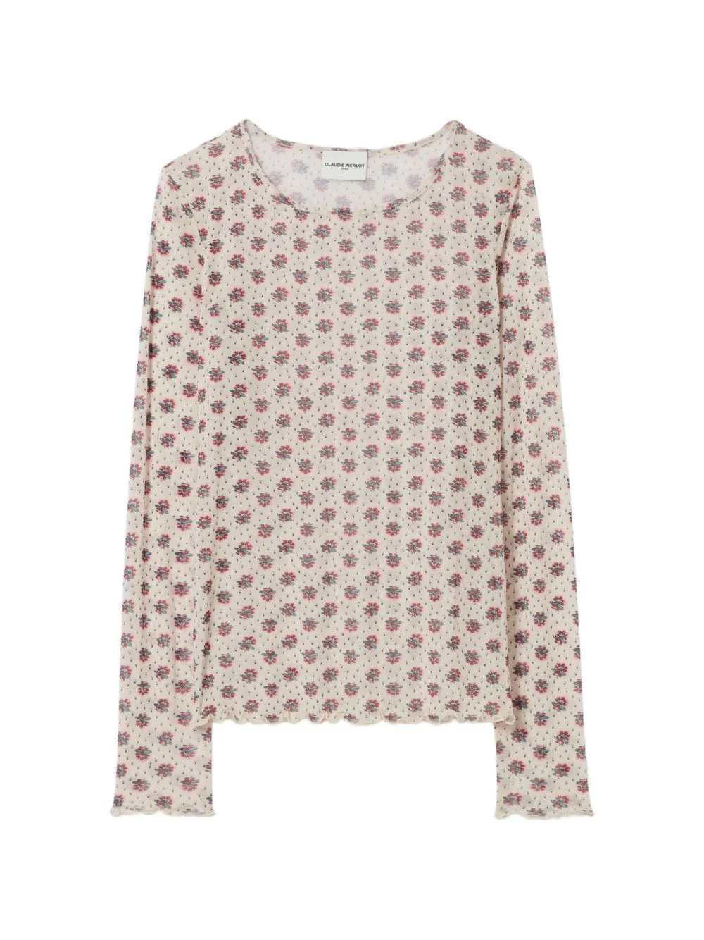 floral-print T-shirt - 1