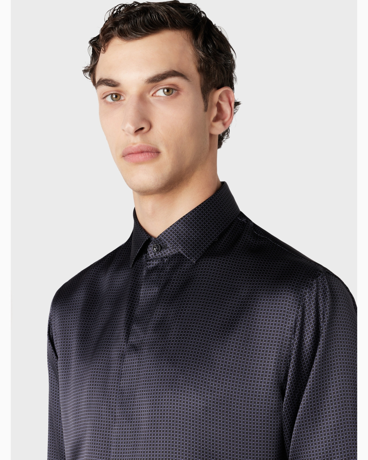 Regular-fit printed silk shirt - 5
