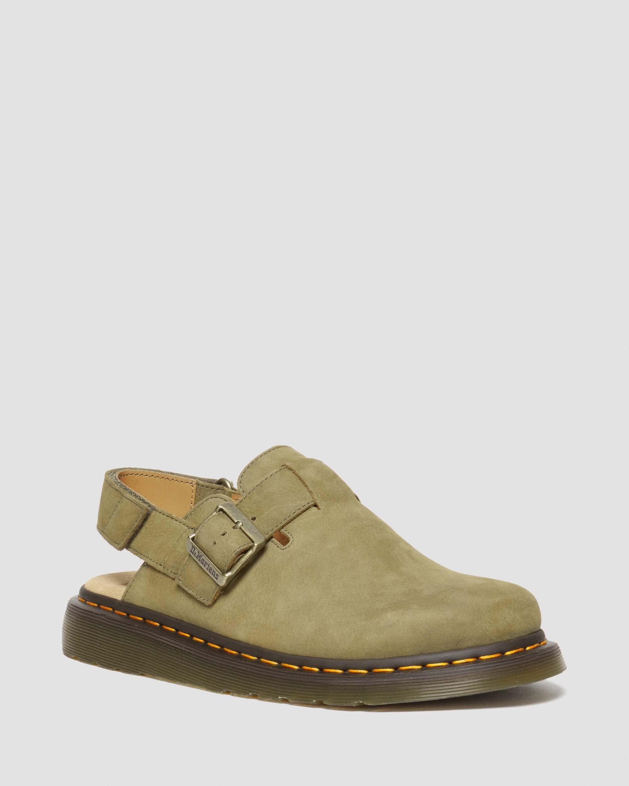 Jorge II Tumbled Nubuck Leather Slingback Mules - 5