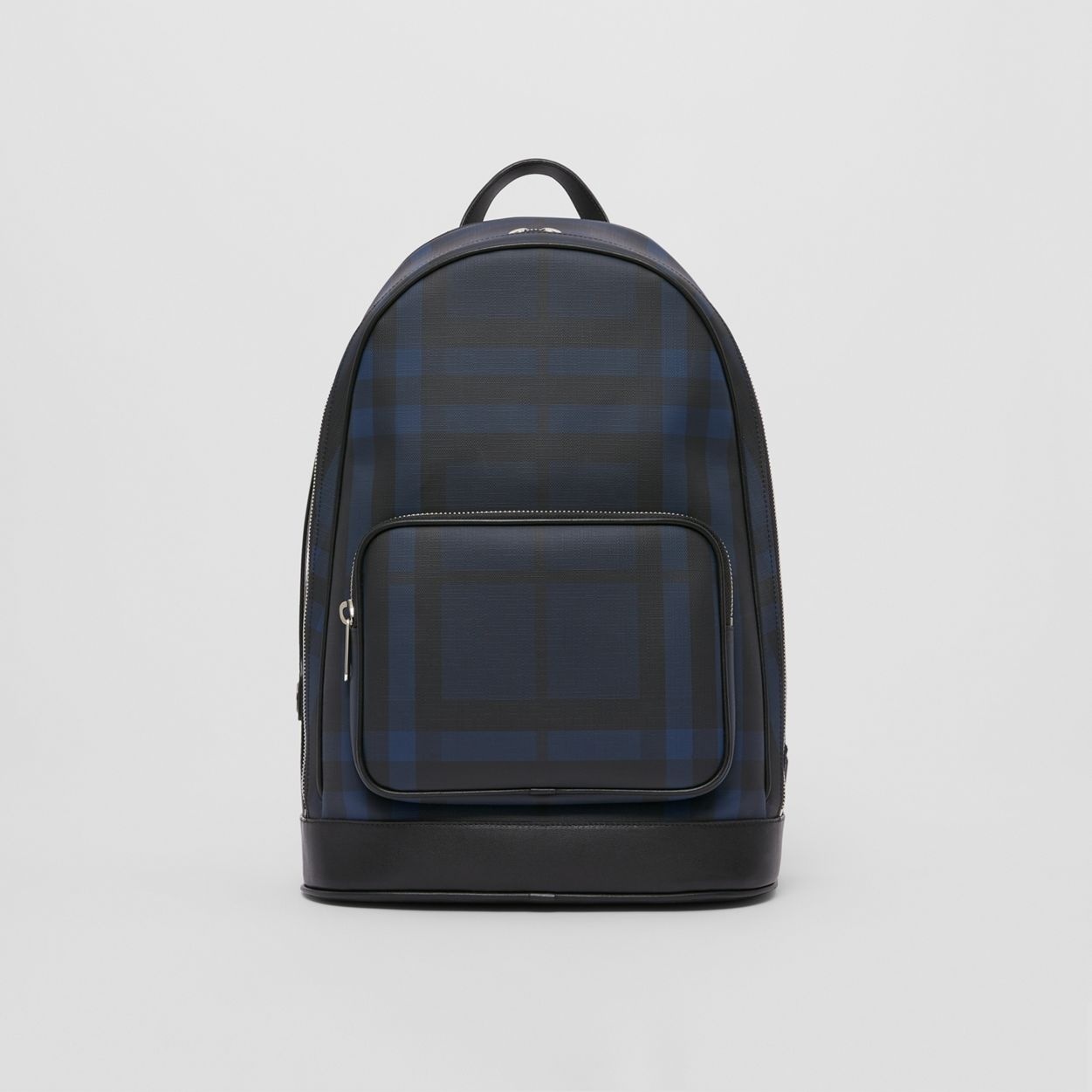 London Check and Leather Backpack - 1