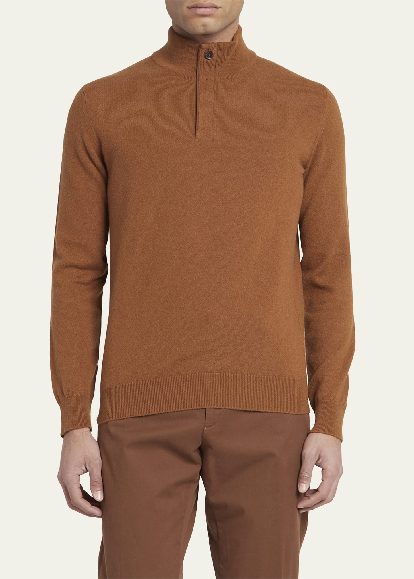 Men's Cashmere Quarter-Zip Sweater - 2