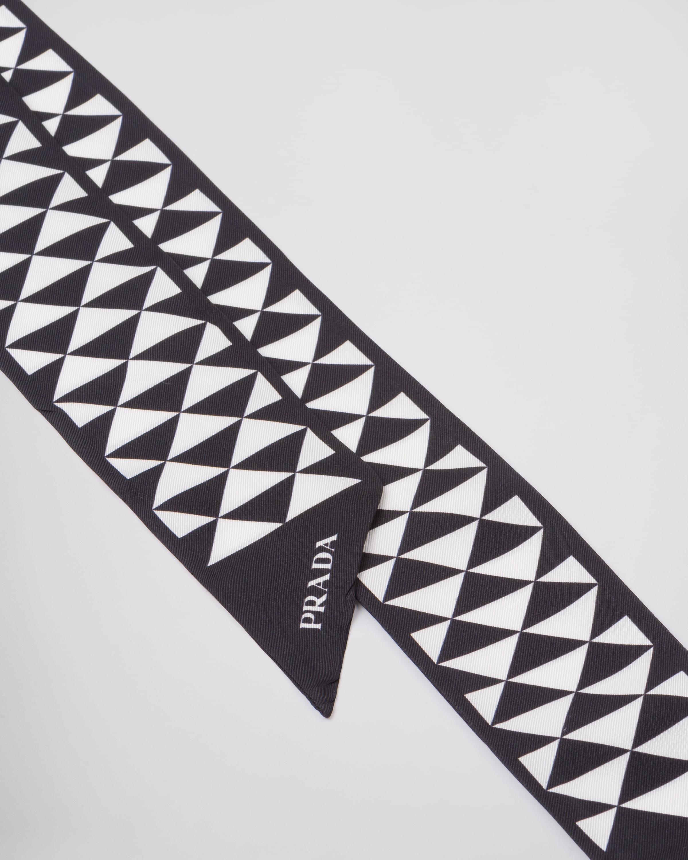 Printed silk twill scarf - 2