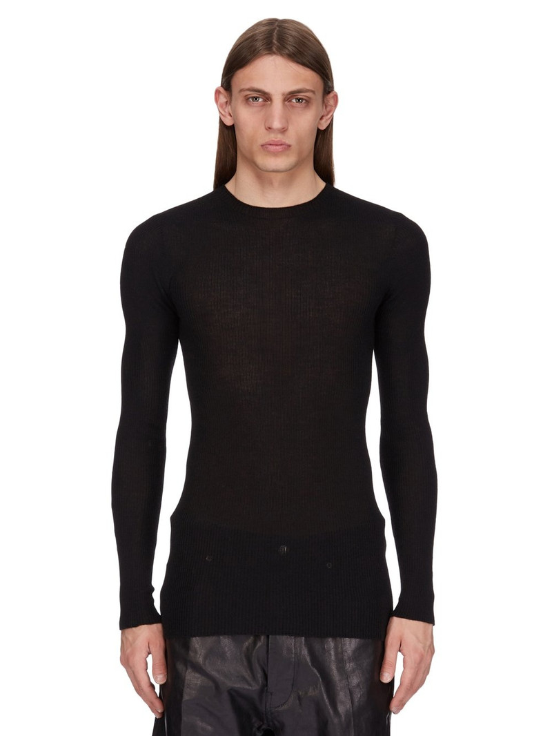 round-neck ribbed sweater 1