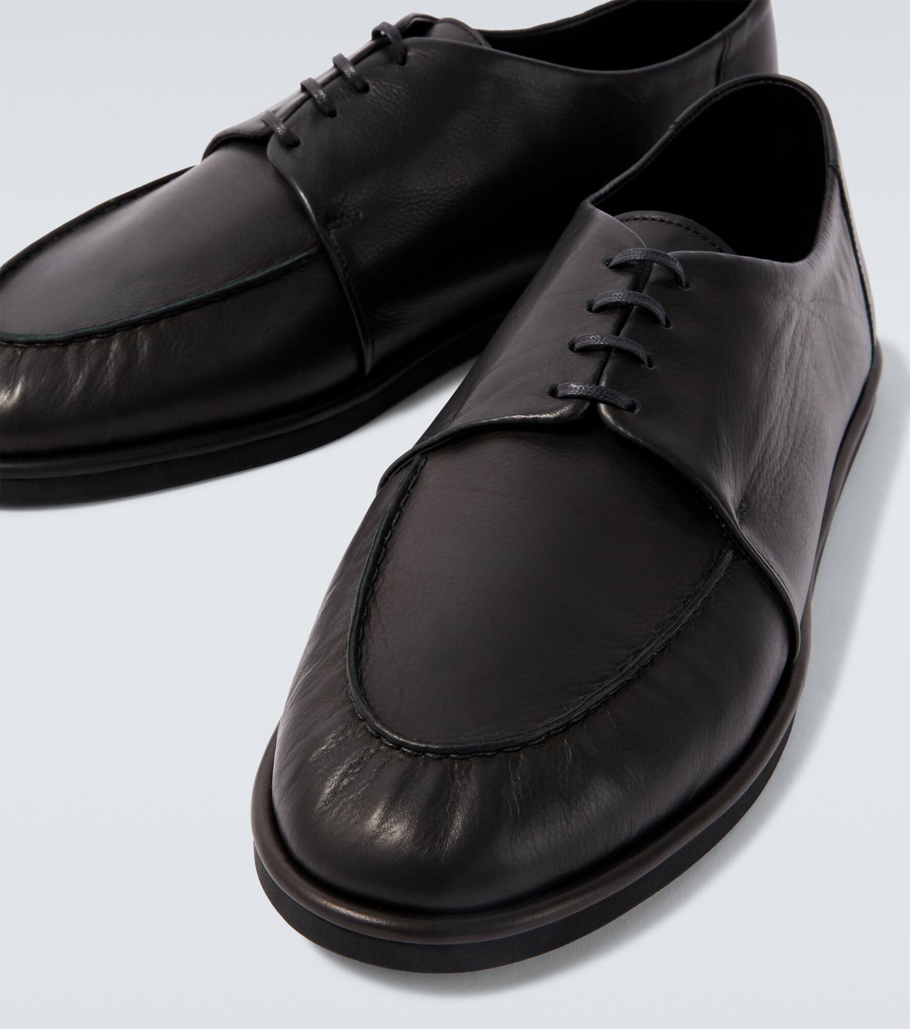 Leather lace-up shoes - 3