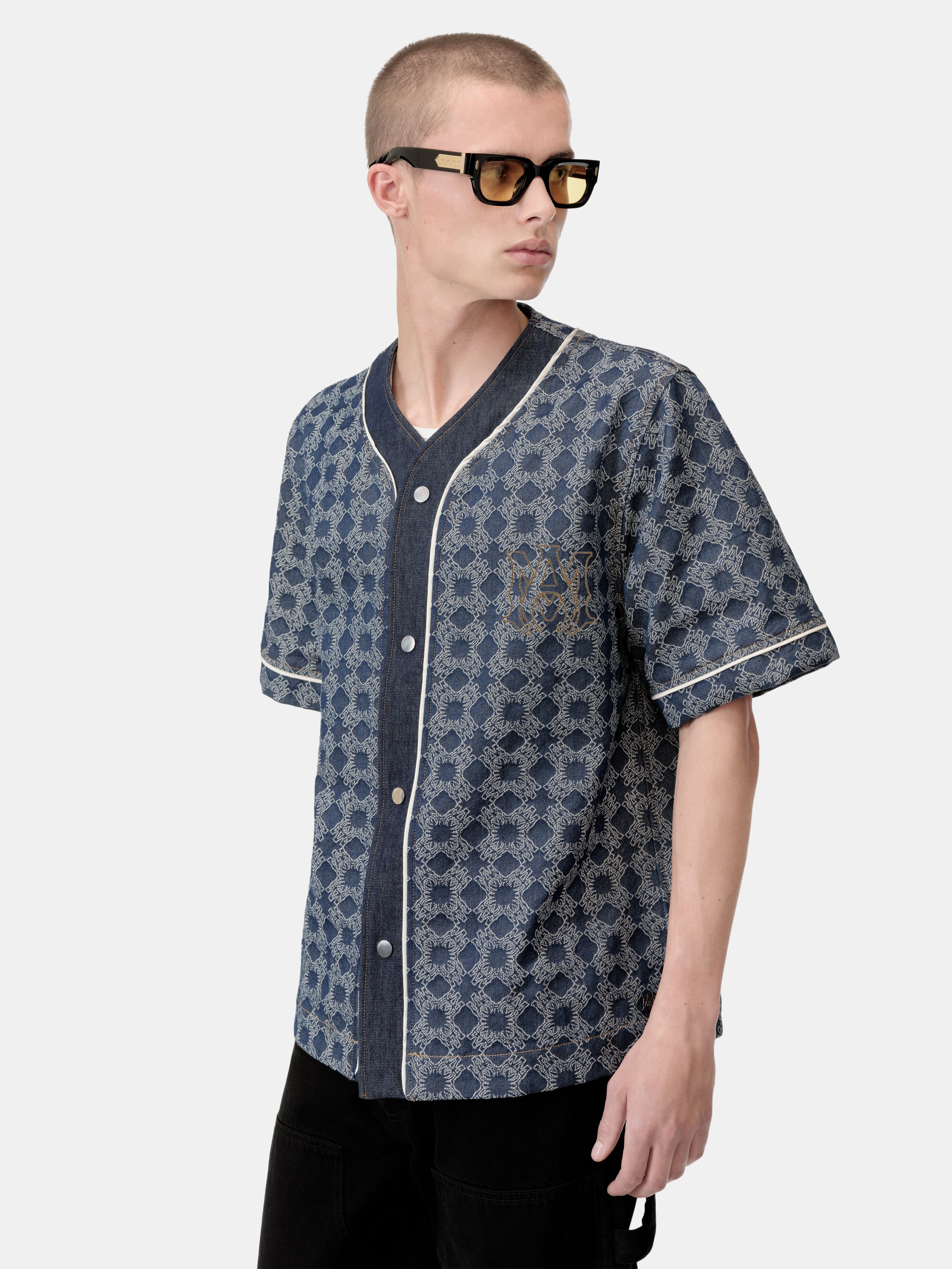 MA QUAD DENIM BASEBALL SHIRT - 5