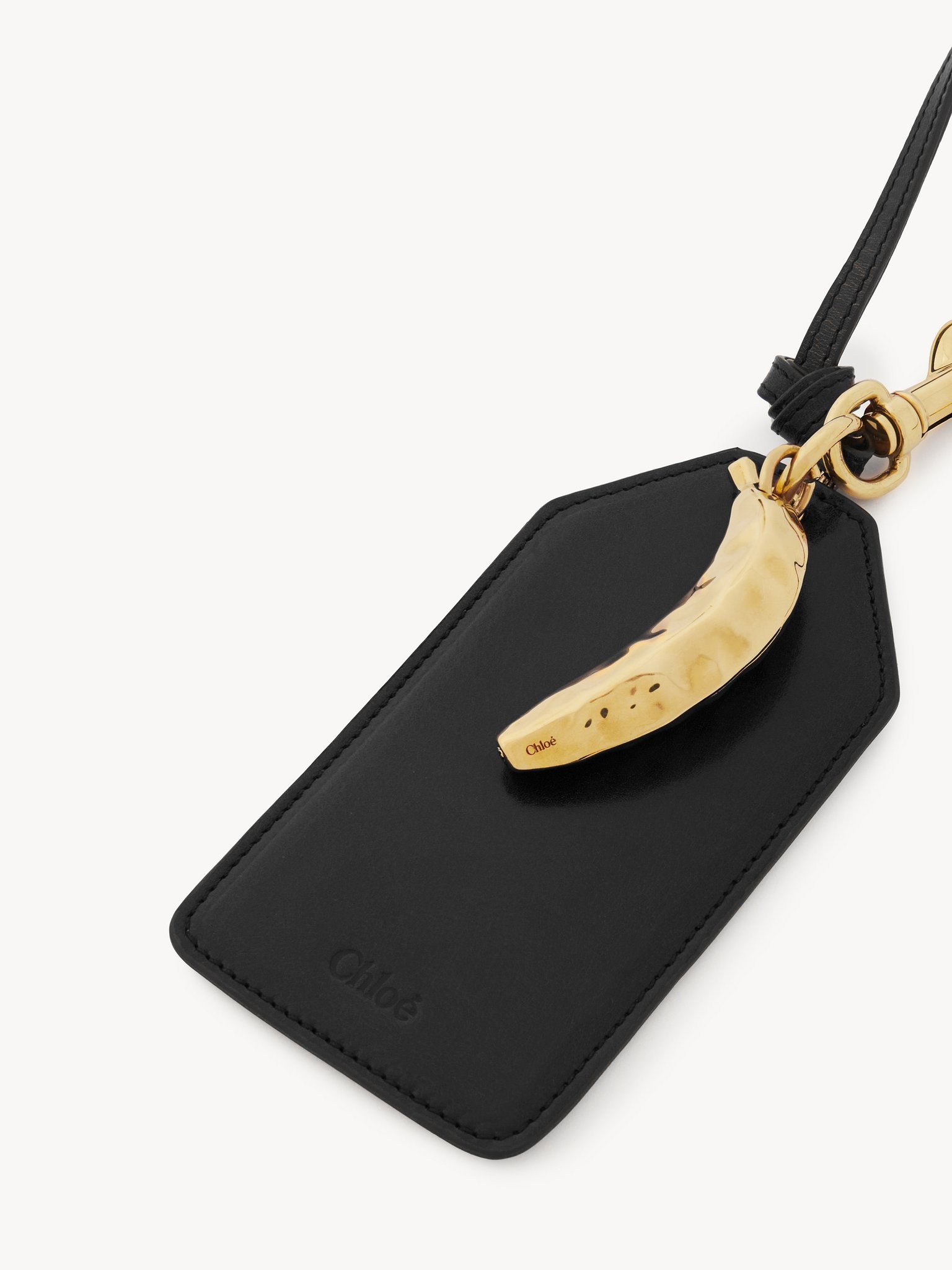 BANANA TAG IN SHINY LEATHER - 2