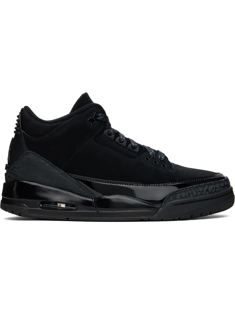 Black Air Jordan 3 Retro 'Black Cat' Sneakers - 1