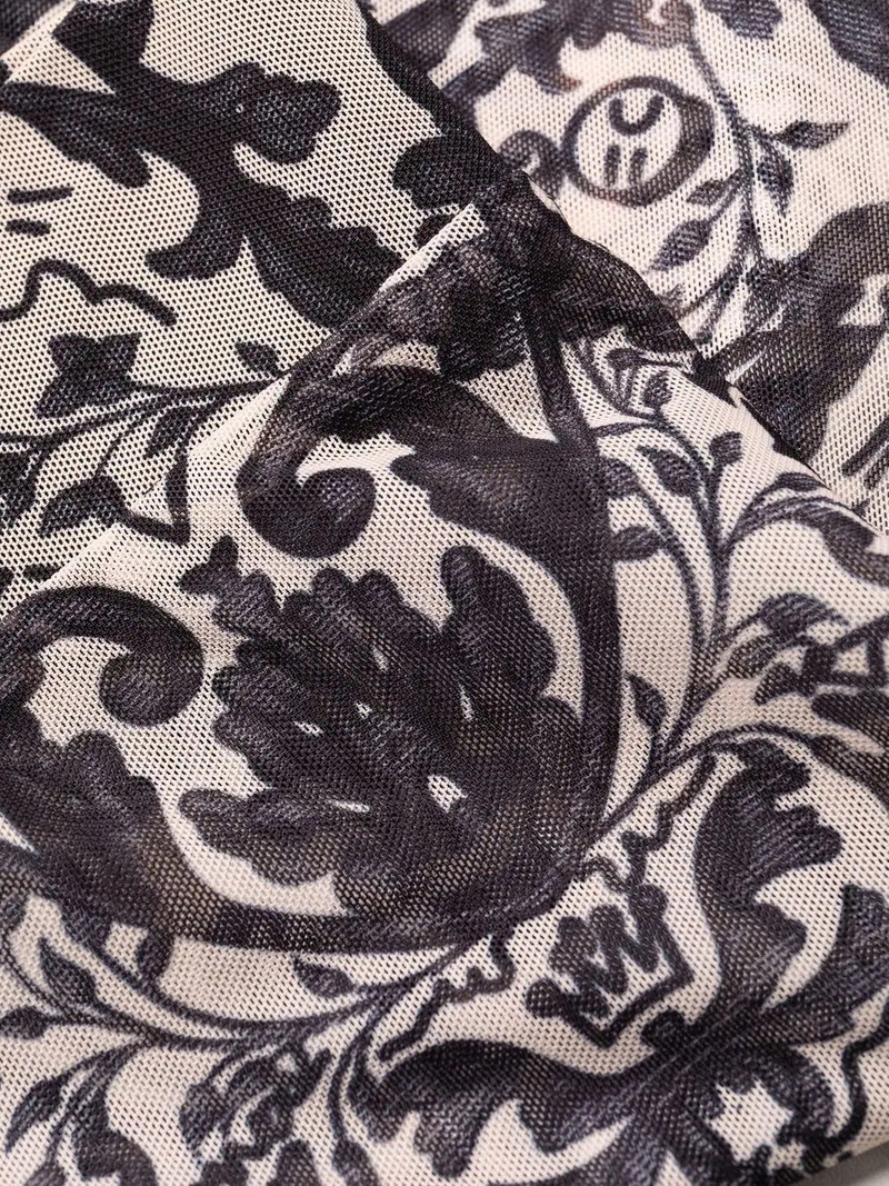 New Baroque printed tulle leggings 7