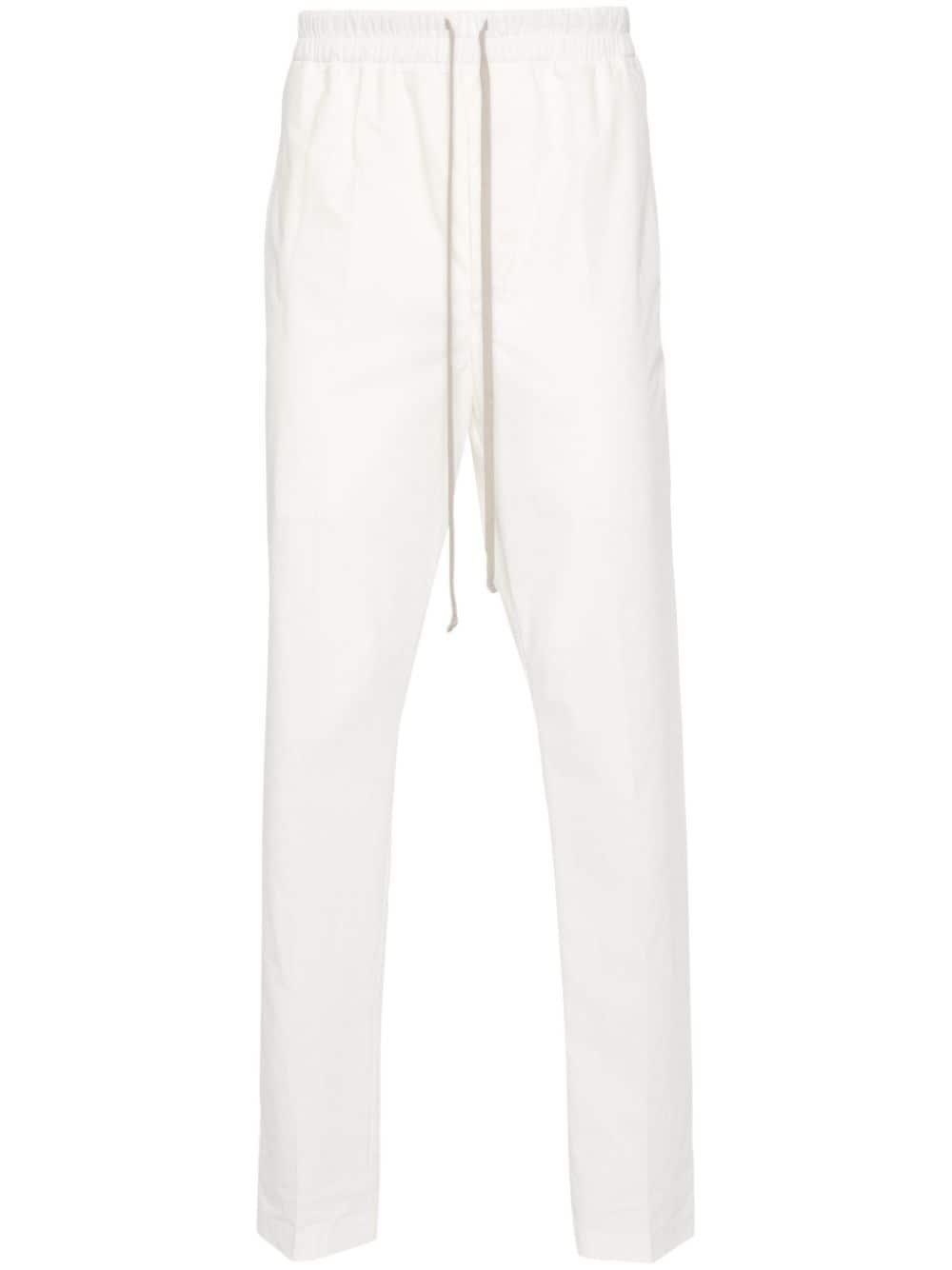 tapered-leg cotton trousers - 1