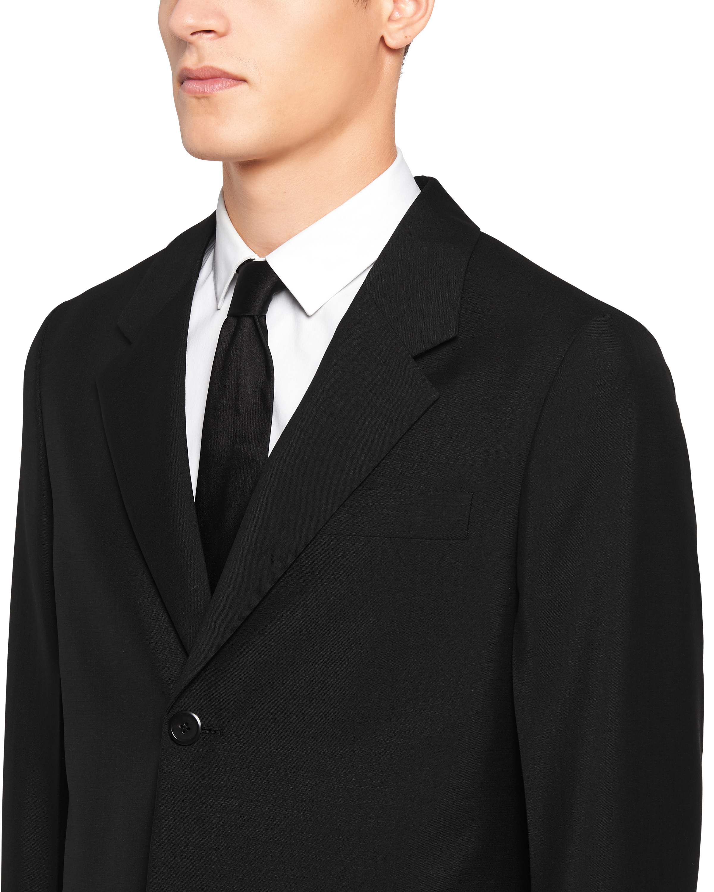 Single-breasted wool and mohair suit - 5