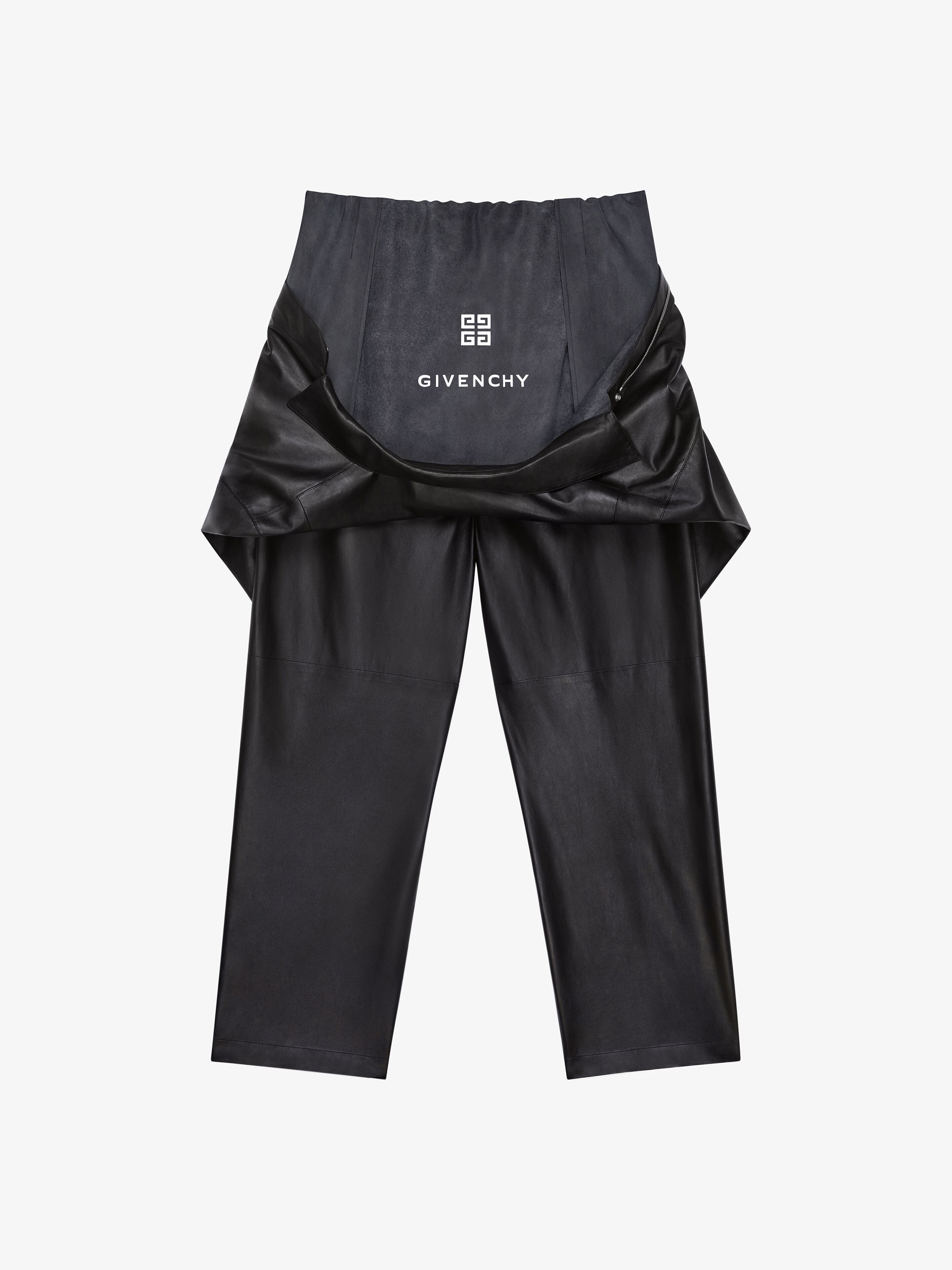 OVERSIZED JUMPSUIT IN LEATHER - 5