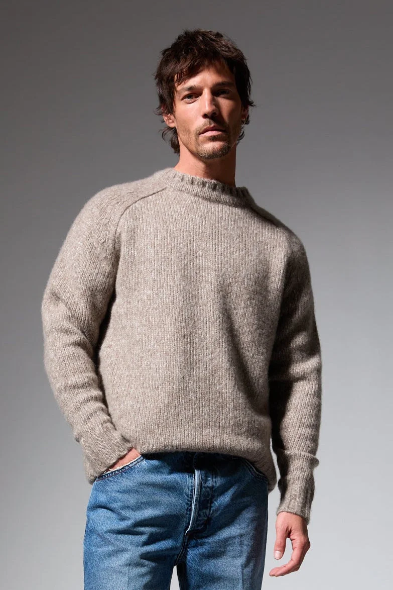 HEAVY CASHMERE CREWNECK SWEATER - 1