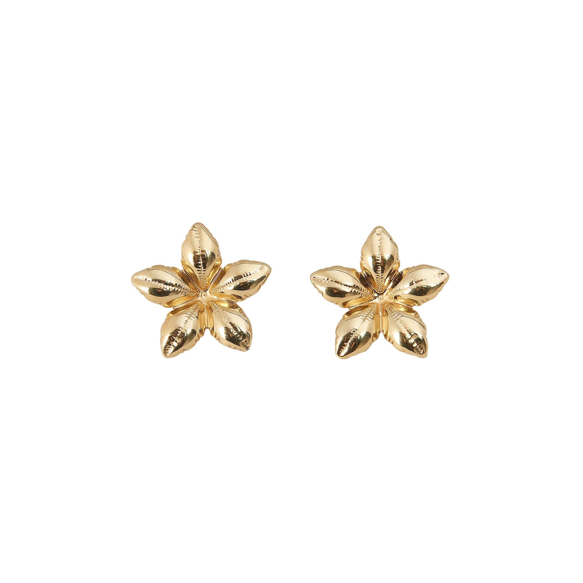 Marni Puffy Flower Earrings 'Gold' - 1