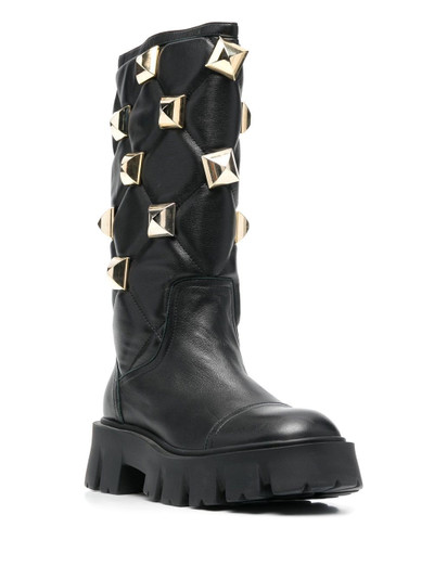 PHILIPP PLEIN stud-embellished mid-calf boots outlook