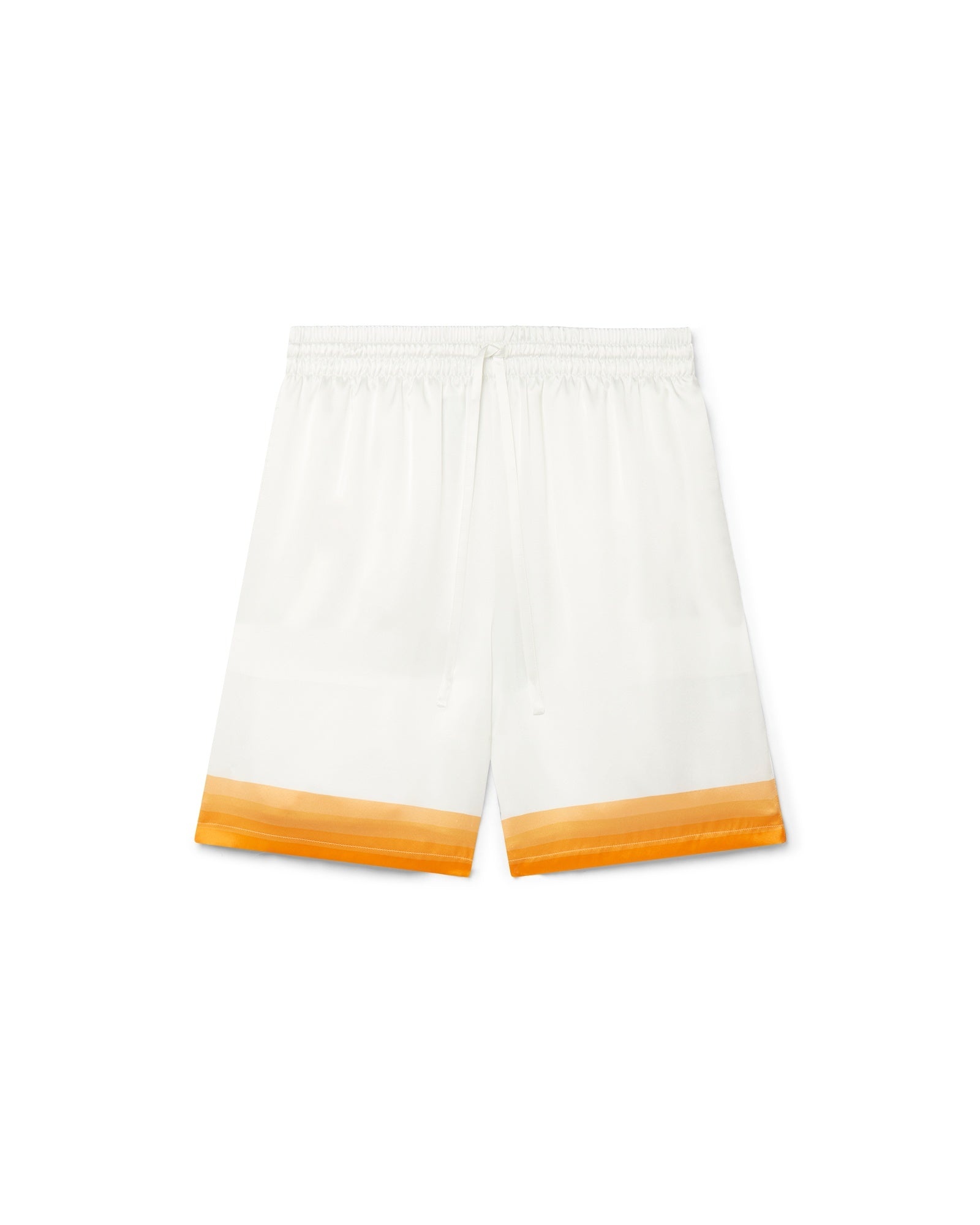 Palm Springs Icon Orange Silk Shorts - 1