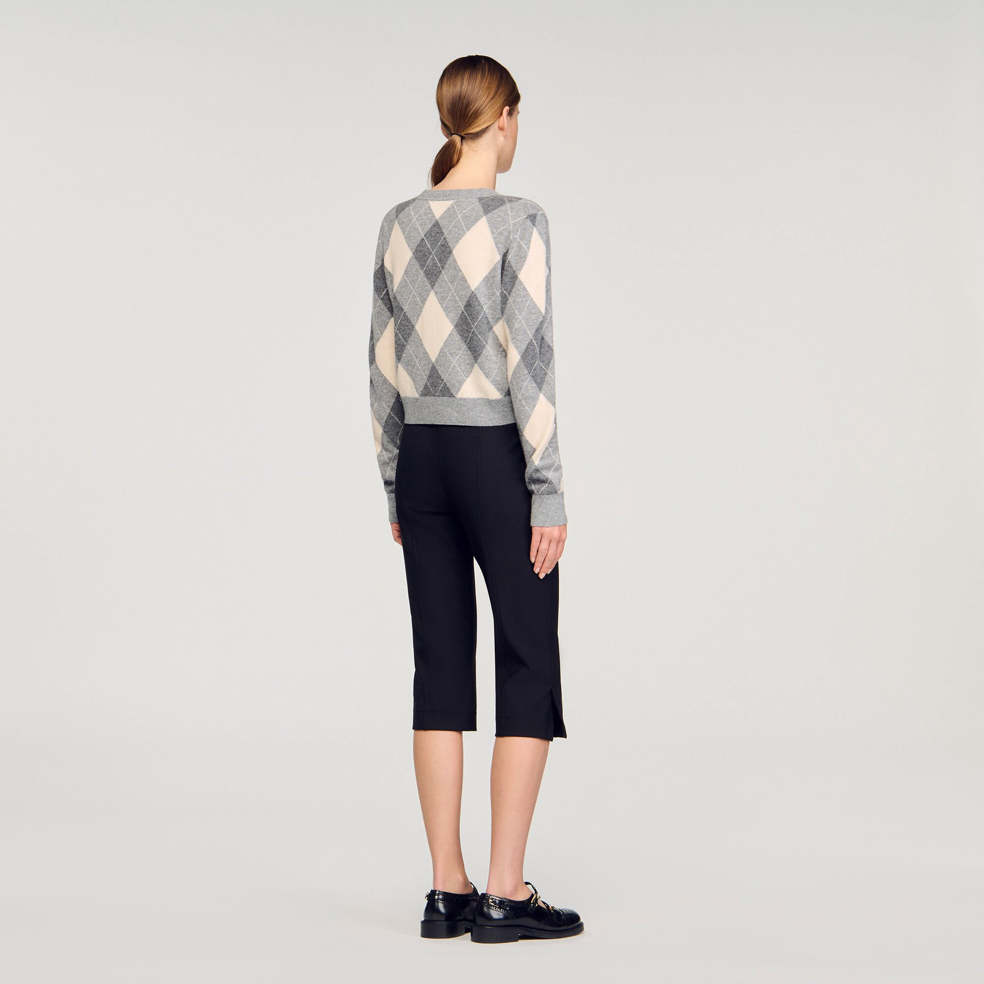 ARGYLE PATTERN CARDIGAN - 5