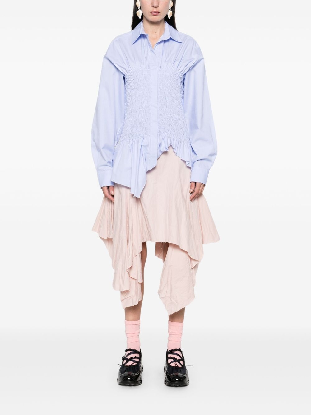 smocked shirt - 2