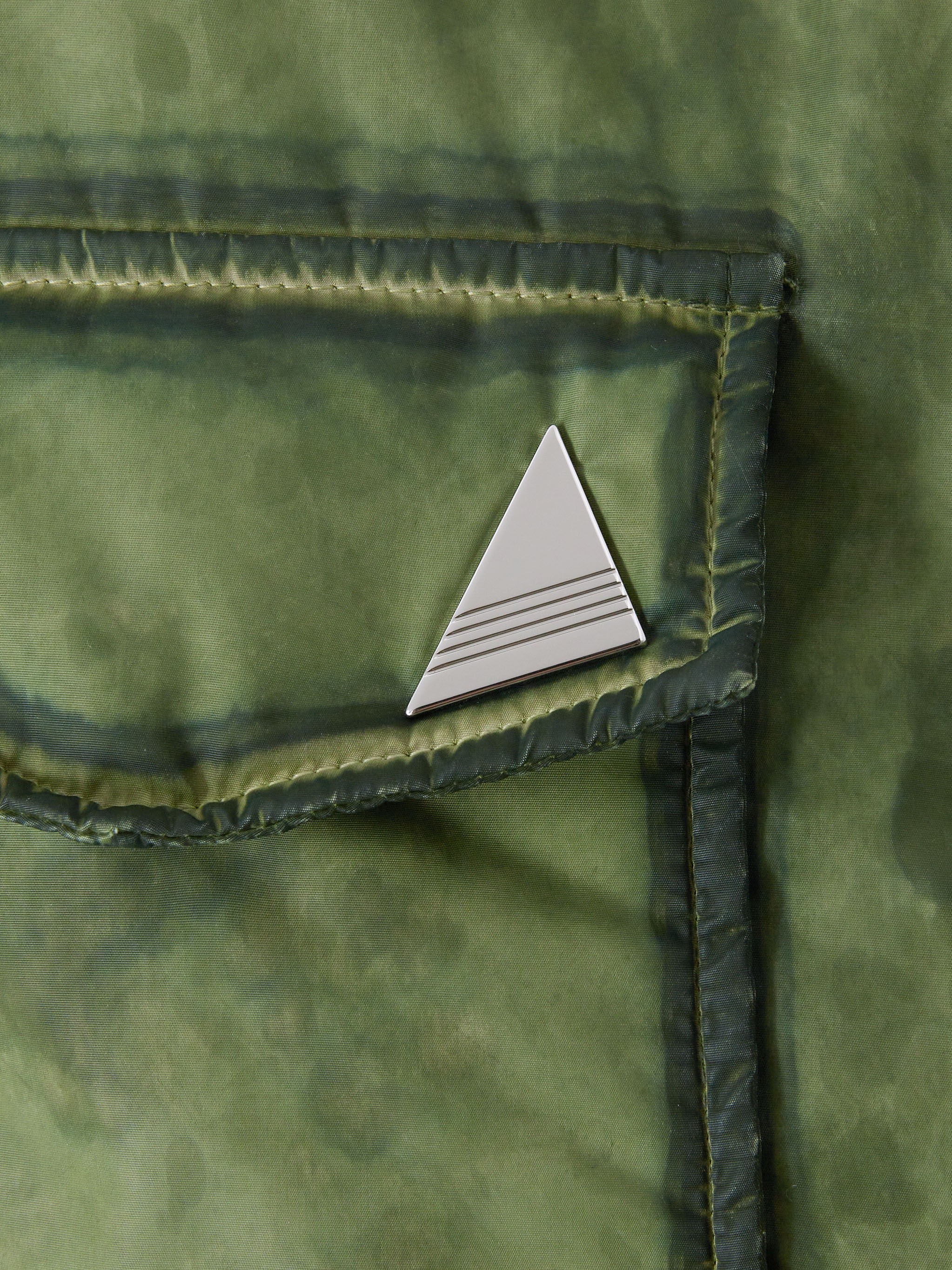 MILITARY GREEN SHORT COAT NYLON - 4