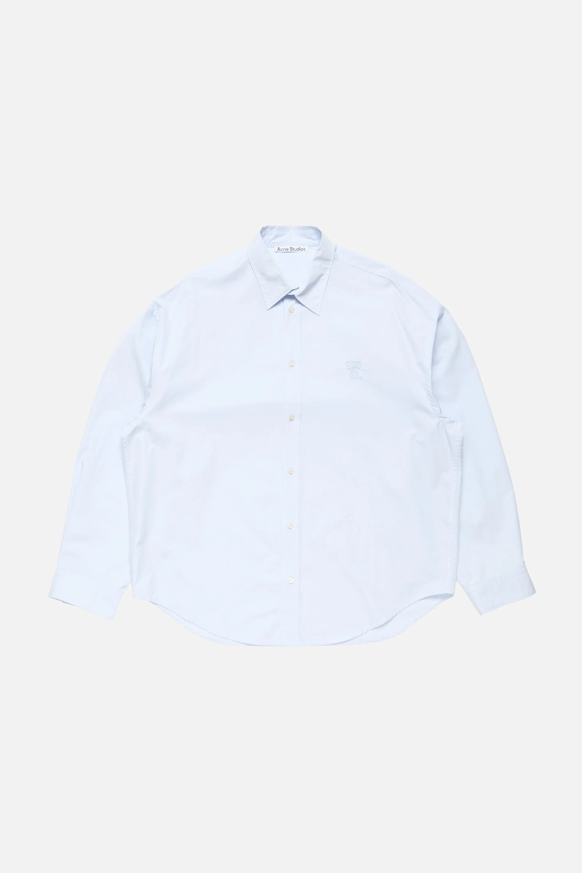 Button-up shirt with logo - Ice blue - 1