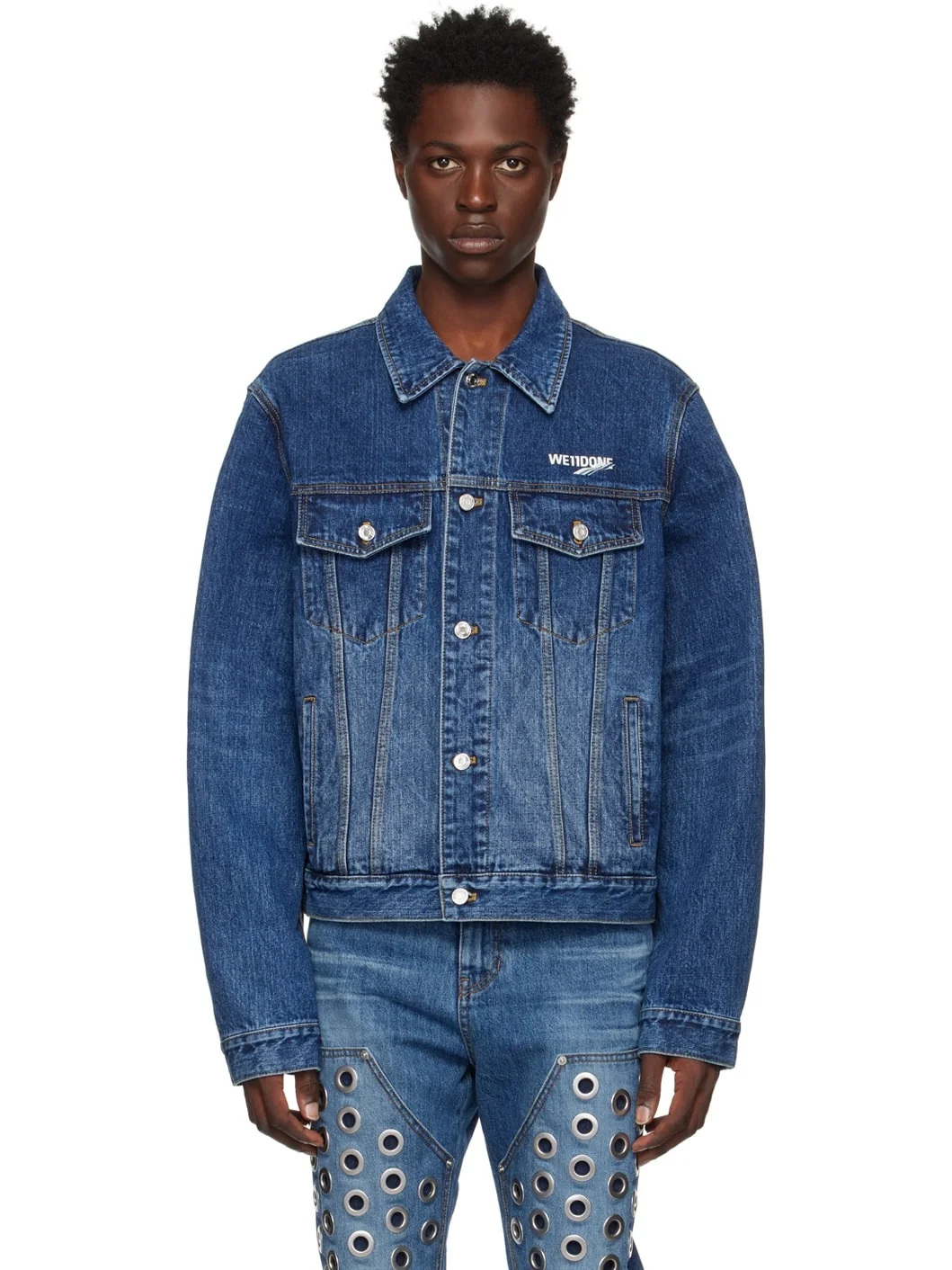 Blue Faded Denim Jacket - 1