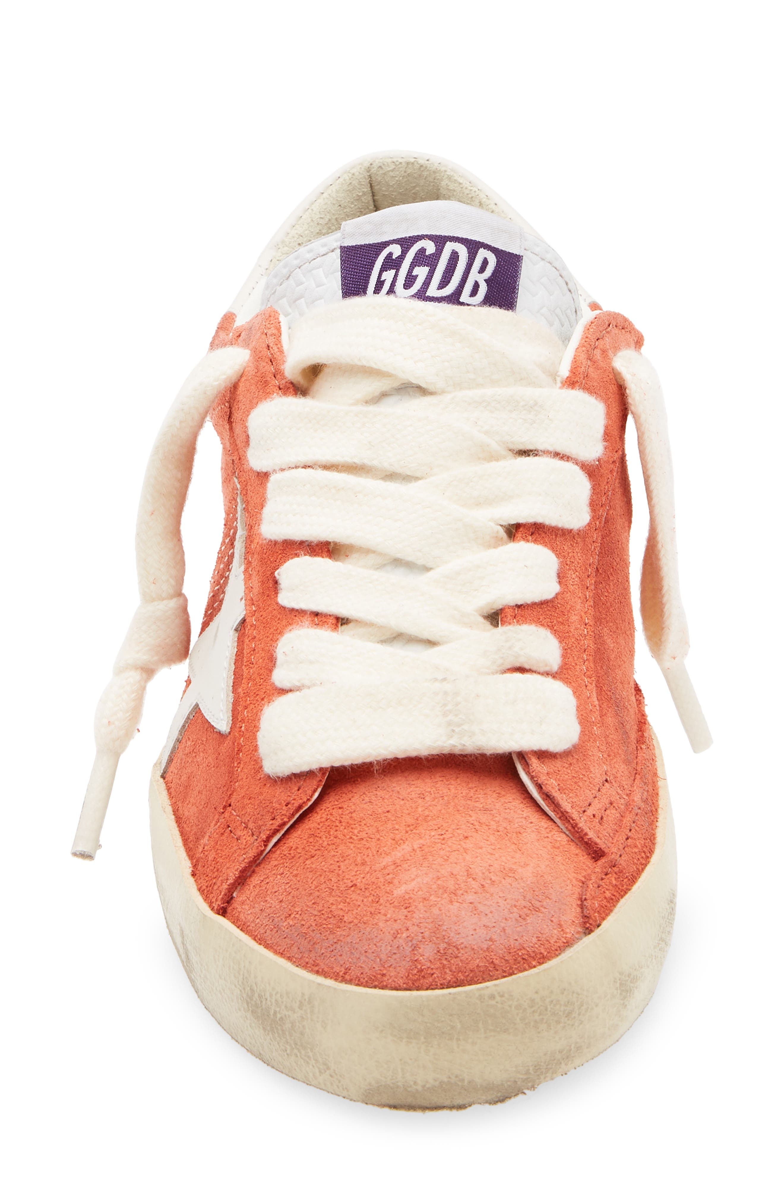 Golden Goose Super-Star Low Top Sneaker in Coral/Milk at Nordstrom - 4