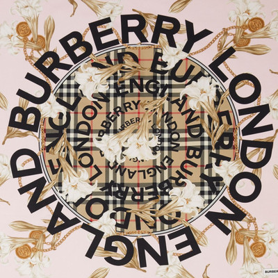 Burberry Montage Print Silk Scarf outlook