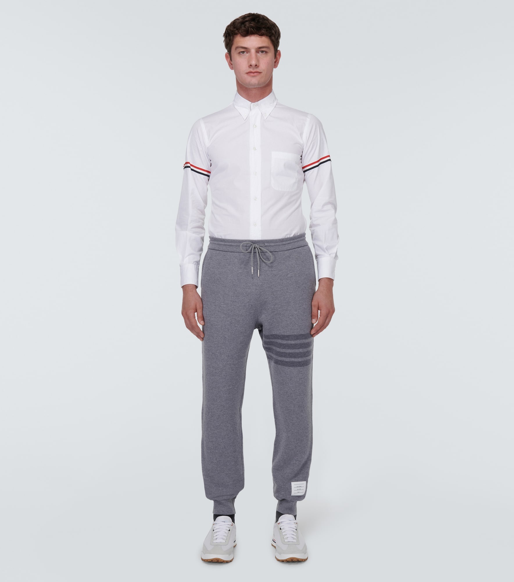 4-Bar virgin wool sweatpants - 2