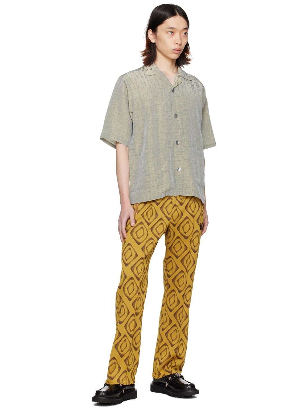 Yellow Drawstring Track Pants - 4