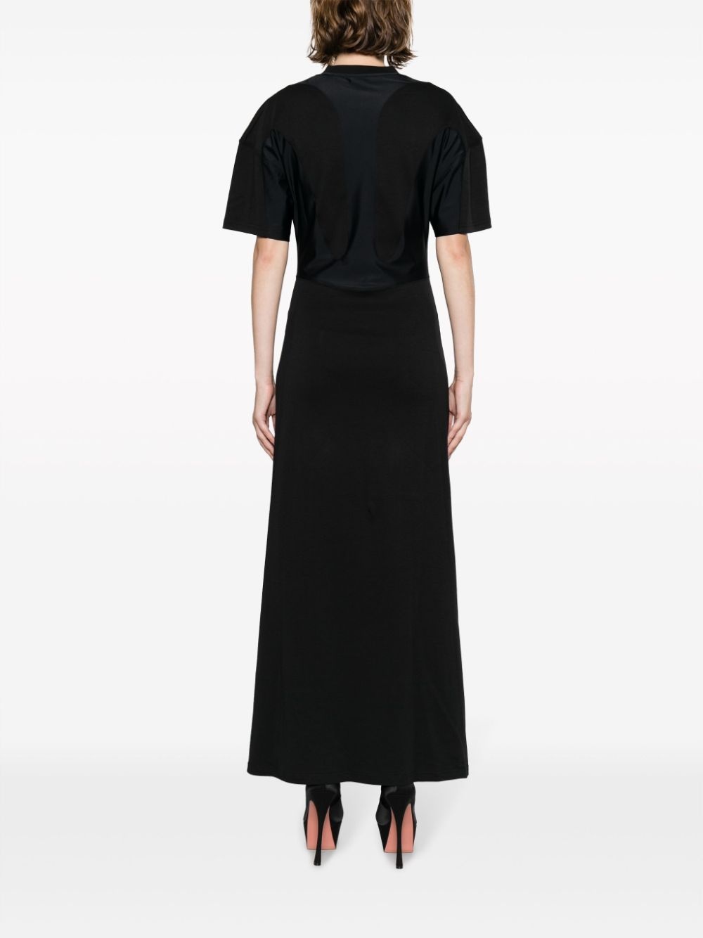 organic-cotton side-slit maxi dress - 4