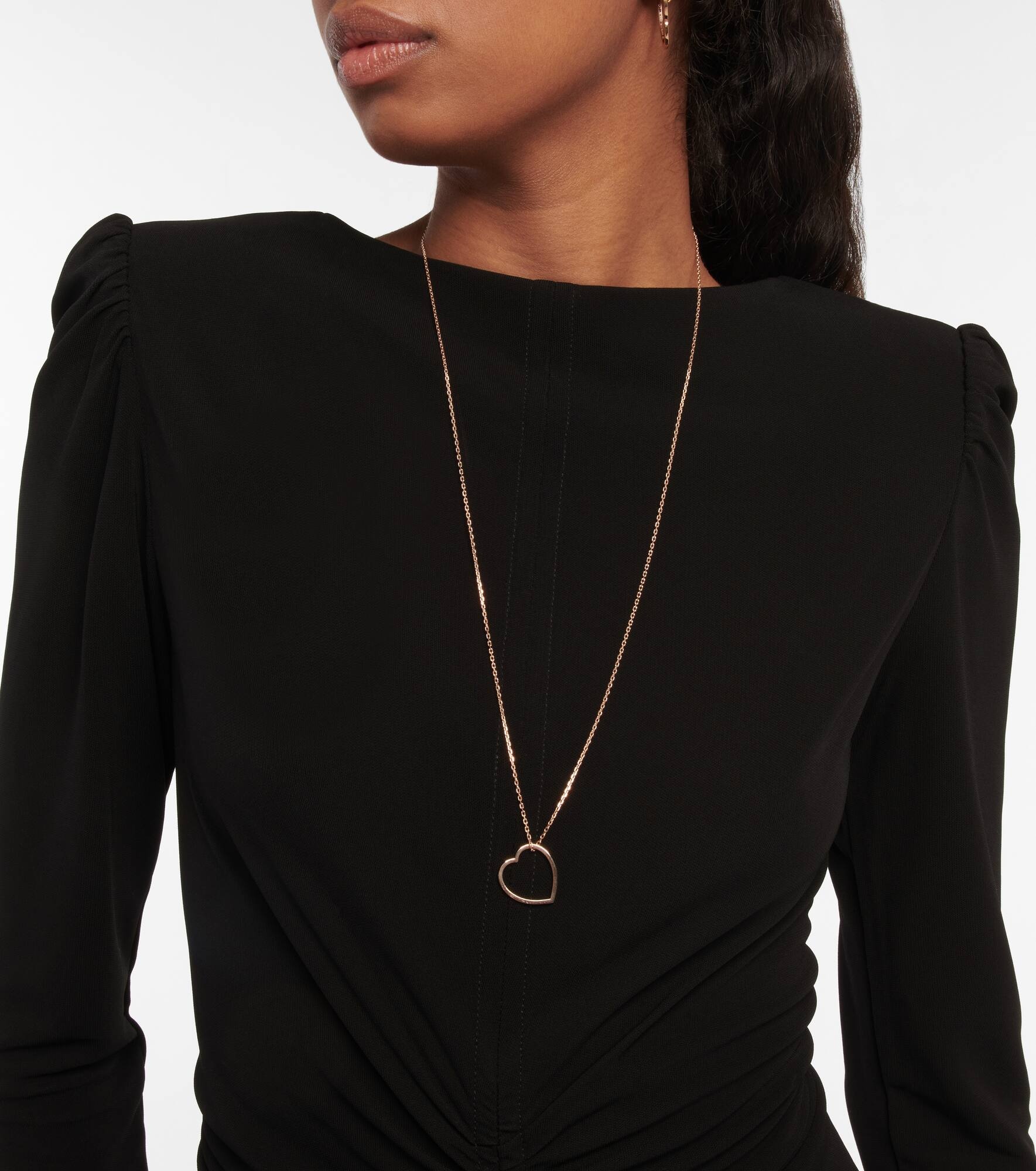 Antifer Heart 18kt rose gold necklace - 5