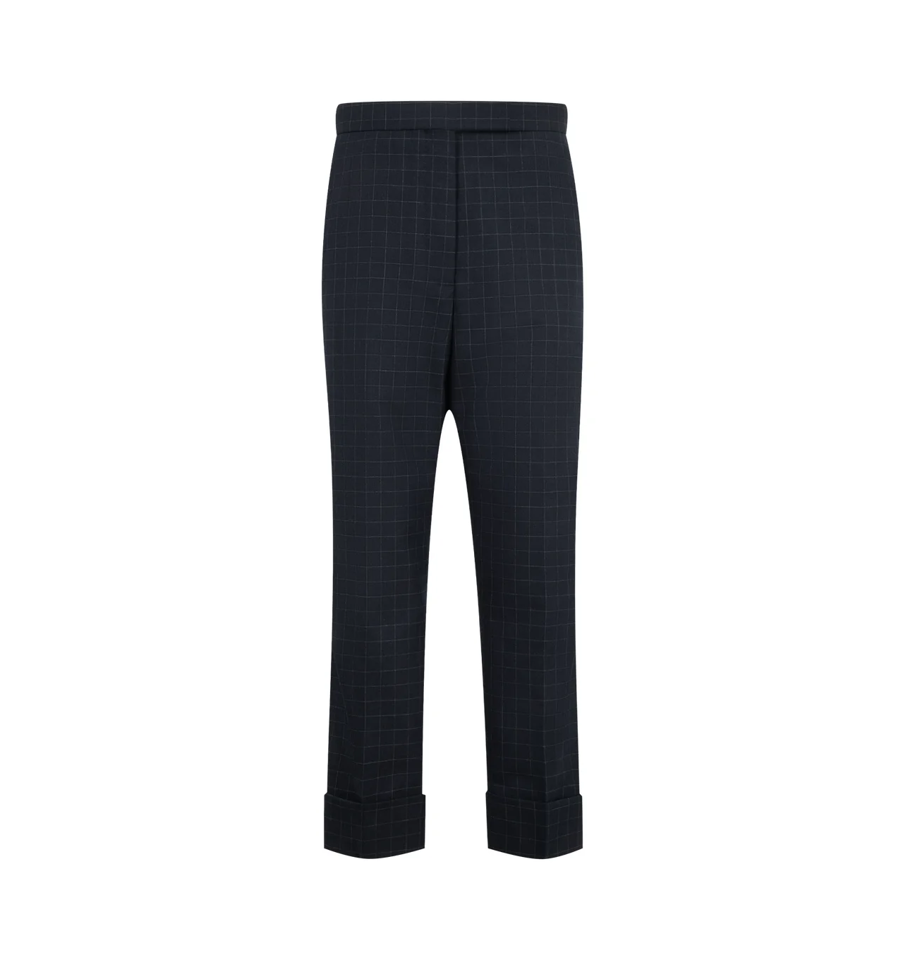Windowpane Check Classic Backstrap Trouser - 1